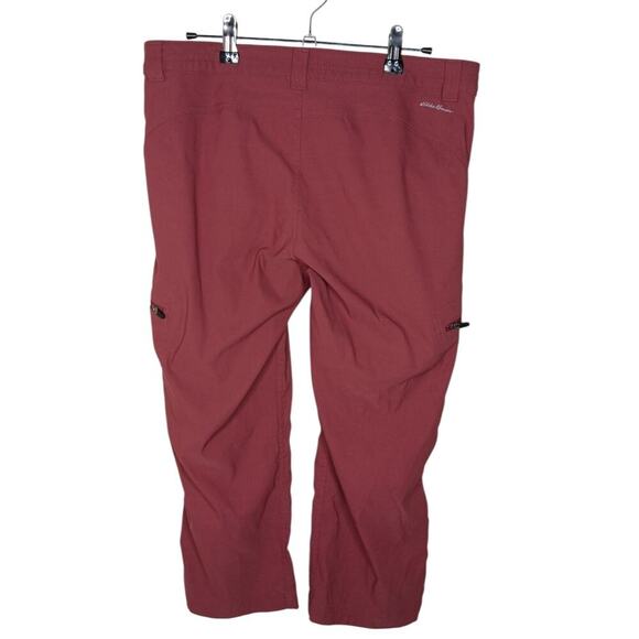 Eddie Bauer First Ascent Women’s Outdoor Hiking Pants Size 6 Burgundy Nylon Span - Picture 7 of 16